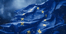 European Union Flag, Waving Colorful Flag, Union Waving, Banner With EU