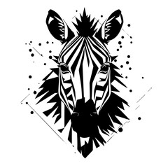 Canvas Print - Zebra Vector