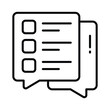 An icon of digital checklist in modern style, ready to use vectors