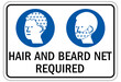 © middlenoodle - Clean room sign and labels hair and beard net required
