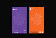 Instagram IGTV and Facebook Stories Mobile Interface 