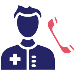 Wall Mural - Medical Service on Call Icon