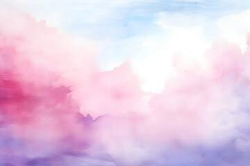 Wall Mural - beautiful colorful abstract  watercolor  clouds texture background
