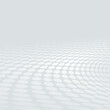 Halftone effect curved lines abstract perspective background.