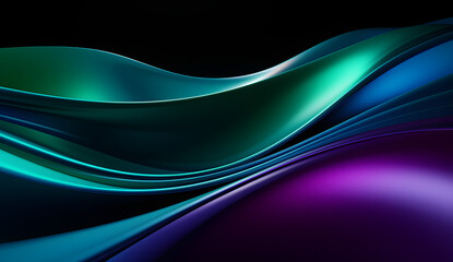 Wall Mural - an abstract shimmering wave pattern wallpaper