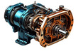 © A to Z - engine isolated on PNG Background. Generative Ai.