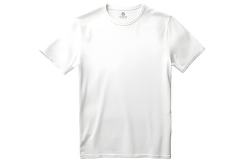 Canvas Print - White T-shirt mockup isolated  on transparent bg