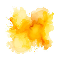 soft yellow watercolor splash stain background 