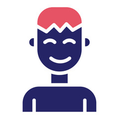 Sticker - Smiling Man Icon