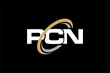 PCN creative letter logo design vector icon illustration
