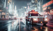 Notfall Ambulanz in einer Großstadt mit intensivem Nachtleben und Kasinos