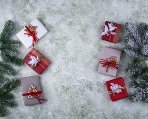 Sticker - Christmas or New Year gift box