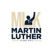 Martin Luther King Jr Vector Art on Abstract Background | Martin Luther King Day MLK