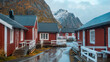 Å, A rorbuer lofoten Norway, Red House 