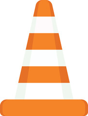 Wall Mural - traffic cone symbol vector