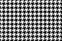 Houndstooth Seamless Pattern Black White Christmas Colors Background Illustration