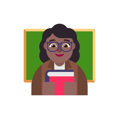 Sticker - Woman Teacher: Medium-Dark Skin Tone