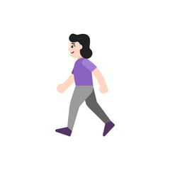 Sticker - Woman Walking: Light Skin Tone