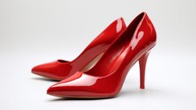 Red High Heel Shoes Ai Generative