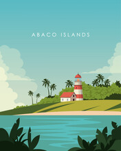 Abaco Islands Travel Poster.
