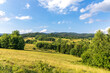 Beautiful landscape in the Pieniny Mountains
