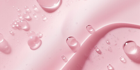 pink bubbles water drops background