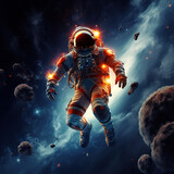 Fototapeta Kosmos - astronaut outer space
