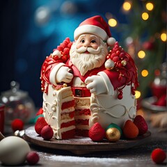 Santa Claus Christmas Cake