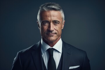 Aufkleber - A well-dressed man in a suit and tie poses for a picture. Suitable for business and professional concepts