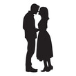 © Arafat - A black silhouette Couple set