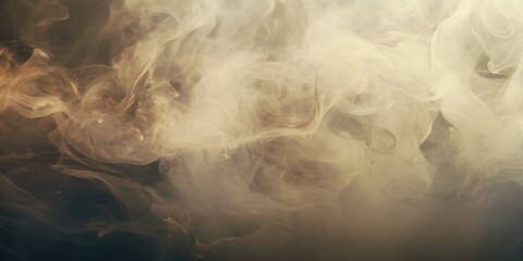 Aufkleber - Smoke captured in a close-up shot against a black background. Suitable for various creative projects and designs
