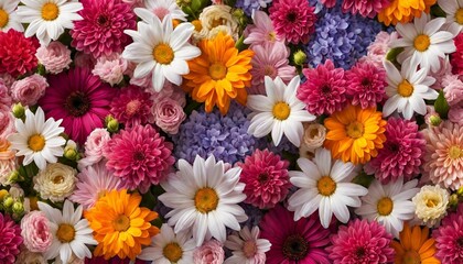  colorful flowers