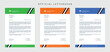 Creative corporate modern business letterhead design vector template.
