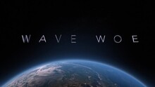 Wave Woe 3D Title Animation On The Planet Earth Background