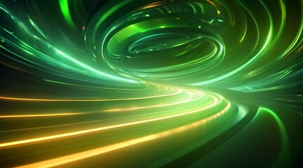Aufkleber - An abstract tunnel with dynamic, converging lines. 