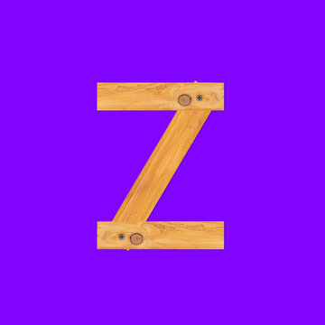 Yellow wooden bars fastened with screws background