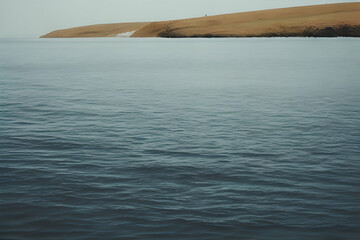 Minimalistic Lake View, Vintage Look Style Photography, Landscape, Natural Scenery