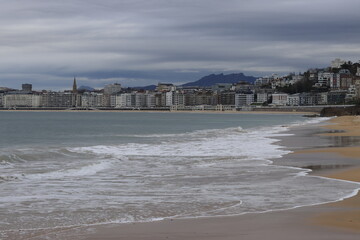 Sticker - Shore of San Sebastian, Spain