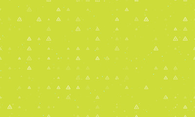 Poster - seamless background pattern of evenly spaced white roundabout signs of different sizes and opacity. 
