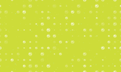 Poster - seamless background pattern of evenly spaced white truck traffic signs of different sizes and opacit