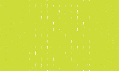 Poster - seamless background pattern of evenly spaced white exclamation symbols of different sizes and opacit
