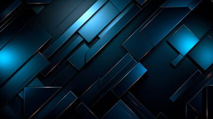 Wall Mural - blue geometric background design with lines