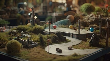 Unique and beautiful miniature golf course