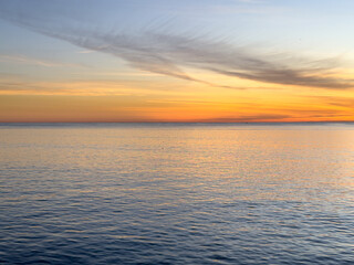 Wall Mural - sunset over the sea