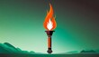 torch icon on background