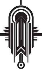 Fototapete - Chromatic Deco Geometry Geometric Vector Logo Artistic Deco Fusion Icon Design