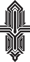Fototapete - Artistic Deco Fusion Icon Design Deco Prismatics Geometric Logo Vector