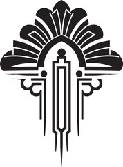 Fototapete - Shapes of Deco Artistic Vector Logo Icon Geometric Artistry Unveiled Deco Logo Design