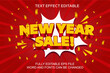 © Bagus - 3D text effect new year sale vector editable
