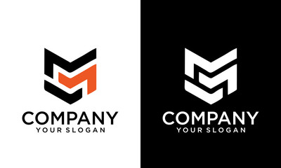 Aufkleber - Creative MG Letter Logo Design. Initial letters MG logo icon. Abstract letter MG M G minimal logo design template. M G letter design vector with black colors. mg logo.